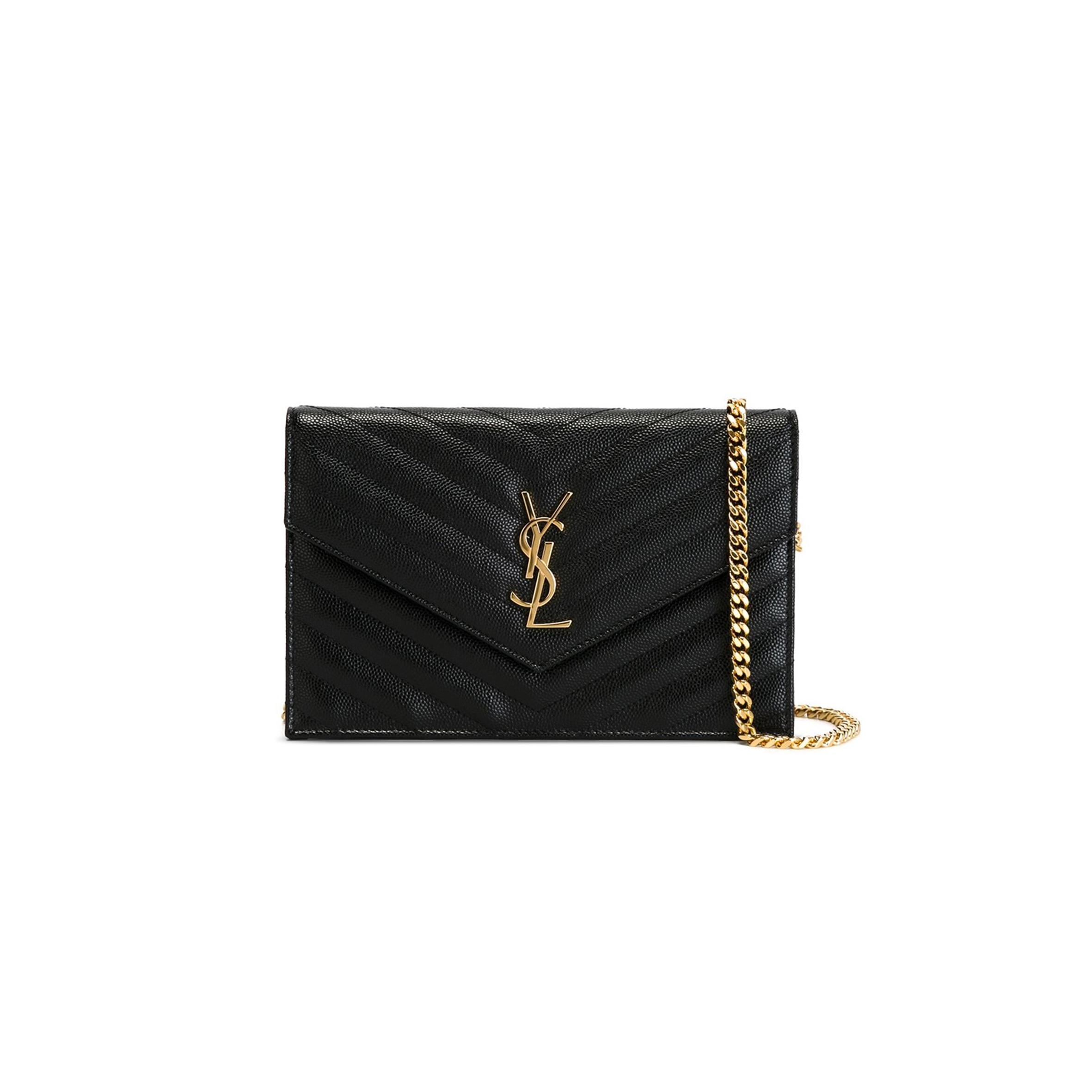 Y*L cassandre envelope chain wallet in grain de poudre leather 393953bow011000 (19*11.5*4cm)